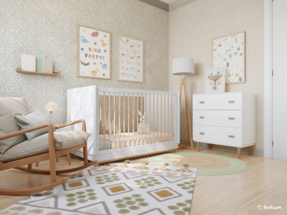 Transforma la habitación de tu bebé: fíjate en estos papeles pintados de ensueño 