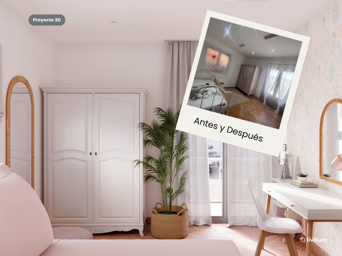 Antes y después: un dormitorio juvenil completo en muy poco espacio