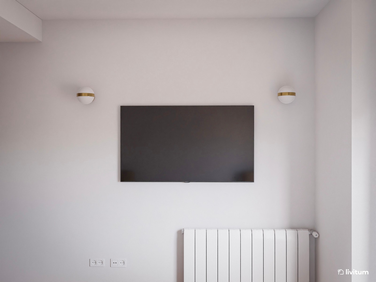 Dormitorio nórdico y minimalista en tonos neutros 