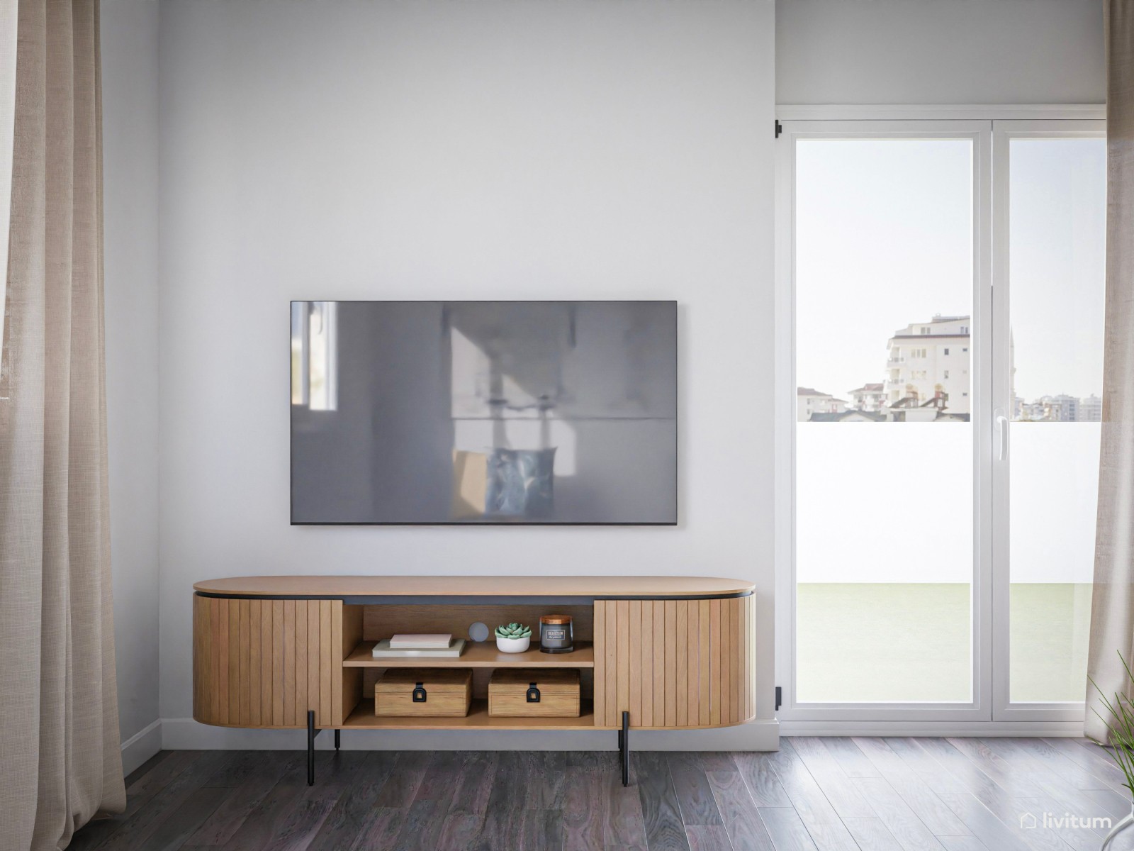 Equilibrio y armonía en este salón comedor nórdico