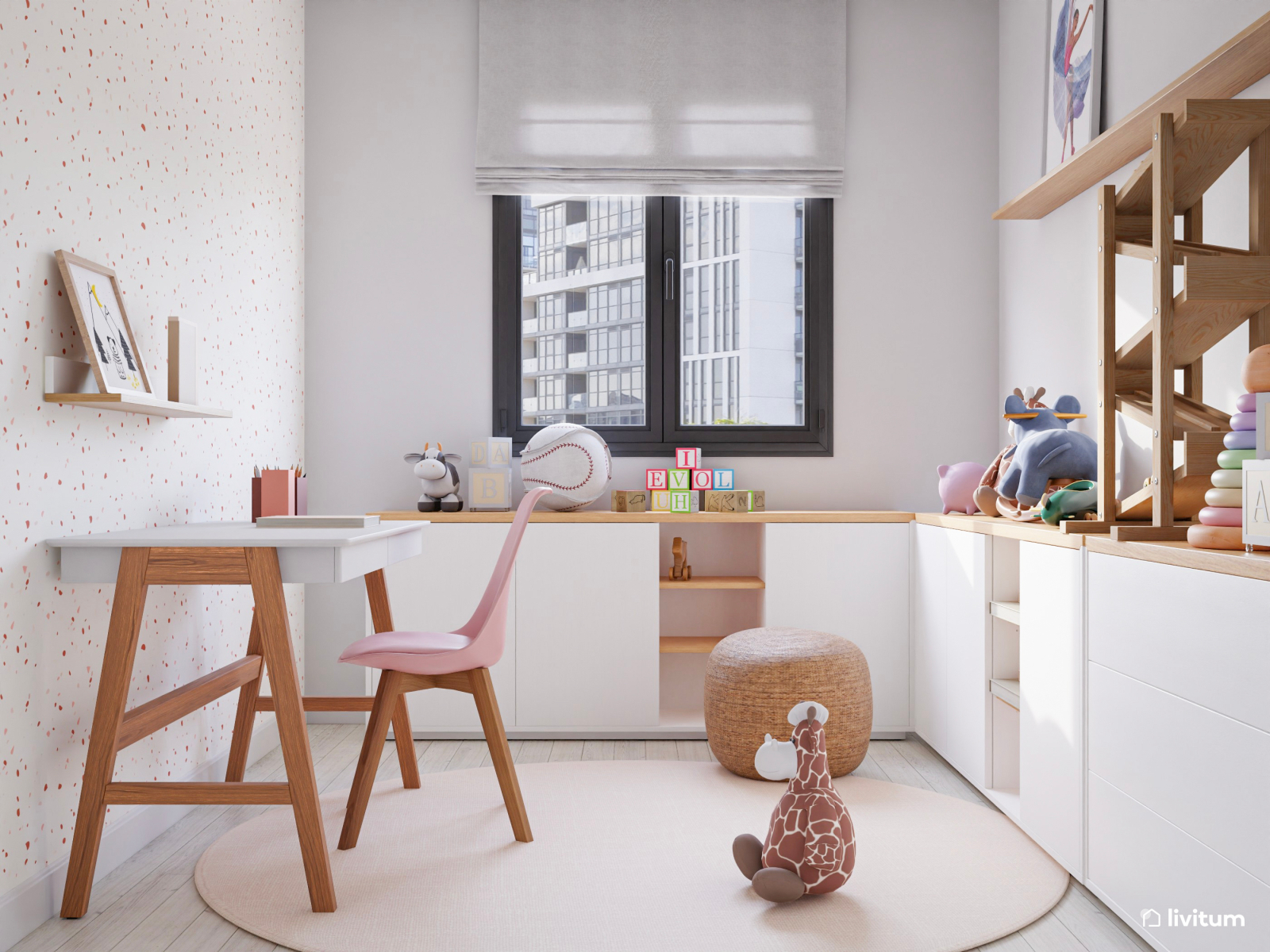 Una preciosa habitación infantil de estilo nórdico para una niña