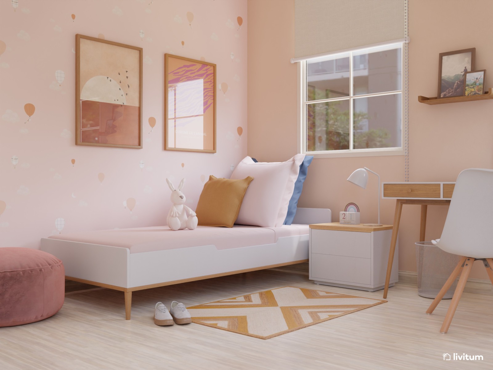 Inspiración escandinava para habitación infantil 