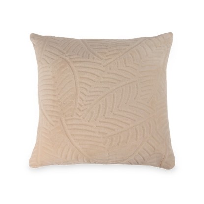 MYC HOME LINENS - FUNDA DE COJÍN TACTO SEDA M/LEAVES BEIGE, MYC Home Linens