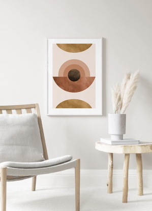 ABSTRACT TERRACOTTA POSTER 50x70 madera, Desenio