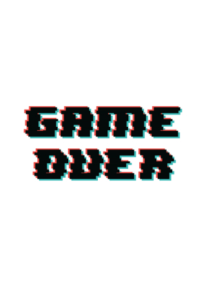 Game over poster, Desenio