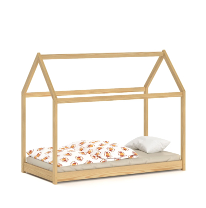 Cama casita infantil natural Sisi 160x80, SDM