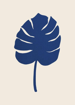 Monstera Canvas Blue - 1x Studio, Artesta