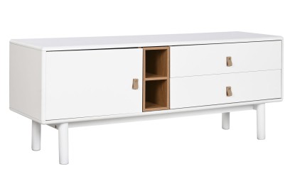 MUEBLE TV MDF PU 140X40X55 BLANCO, Wabitap