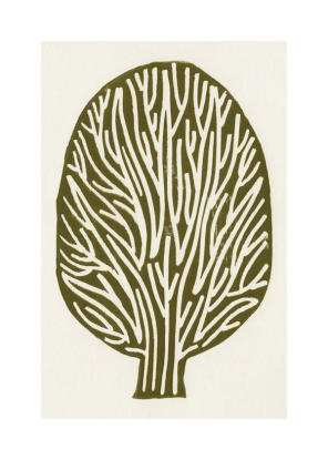 Linocut Tree - Alisa Galitsyna, Artesta