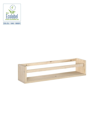 Estante para especias de madera de pino 60cm, Astigarraga Kit Line