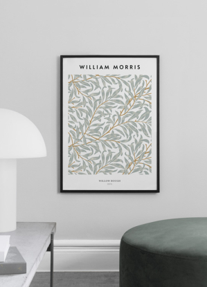 WILLIAM MORRIS - WILLOW BOUGH POSTER 50x70 negro, Desenio