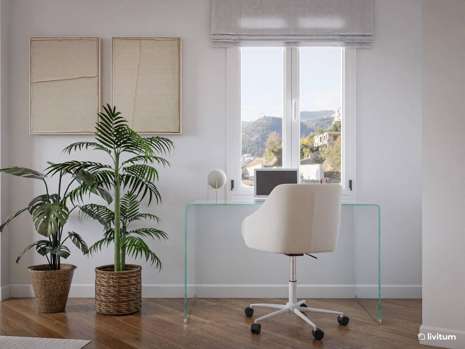 Salón comedor moderno lleno de luz y comodidad