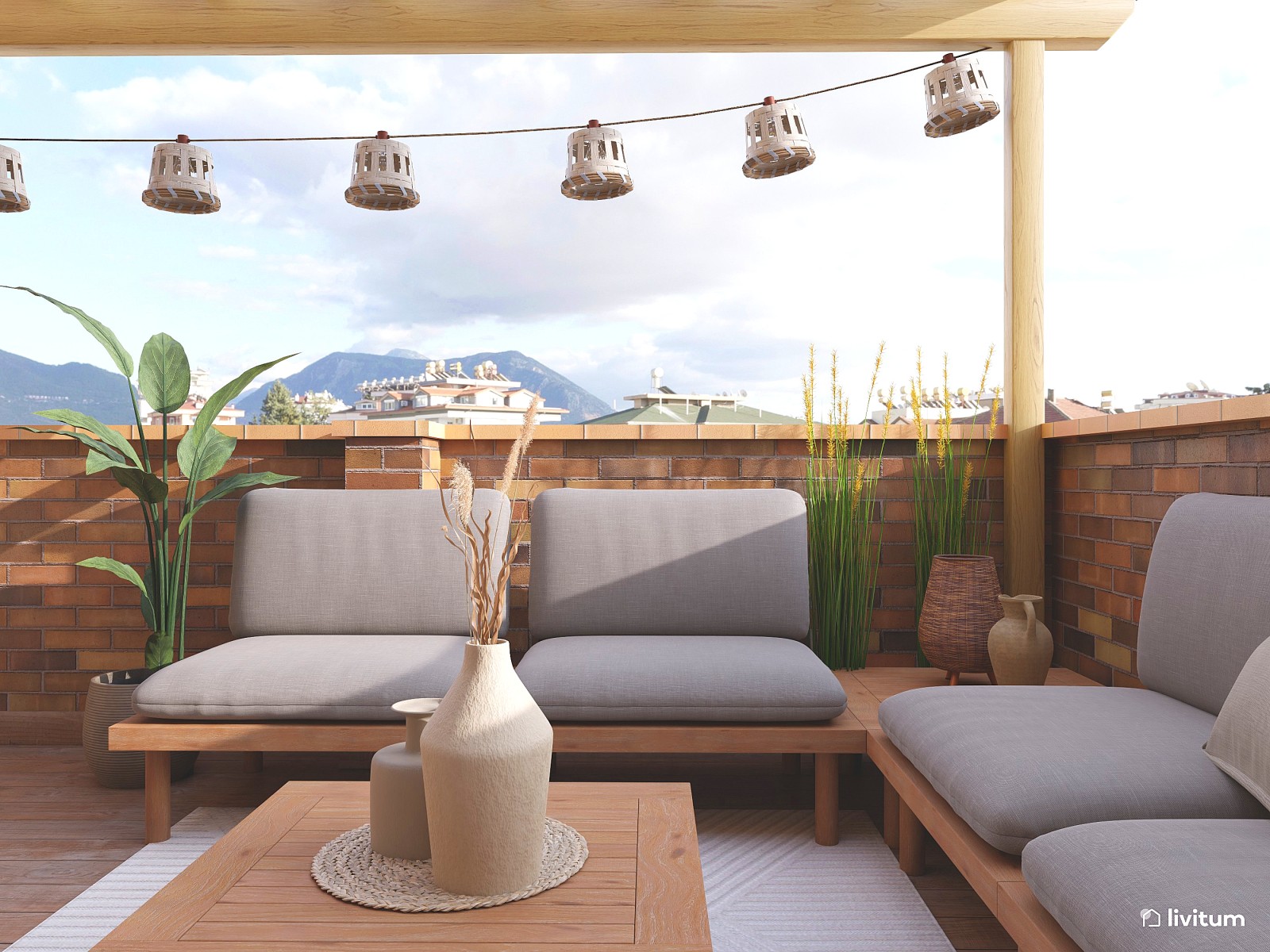 Utilizar muebles de terraza ligeros puede ayudarte a crear sensación de  amplitud // Terraza Estilo Skandi Nórdico S…