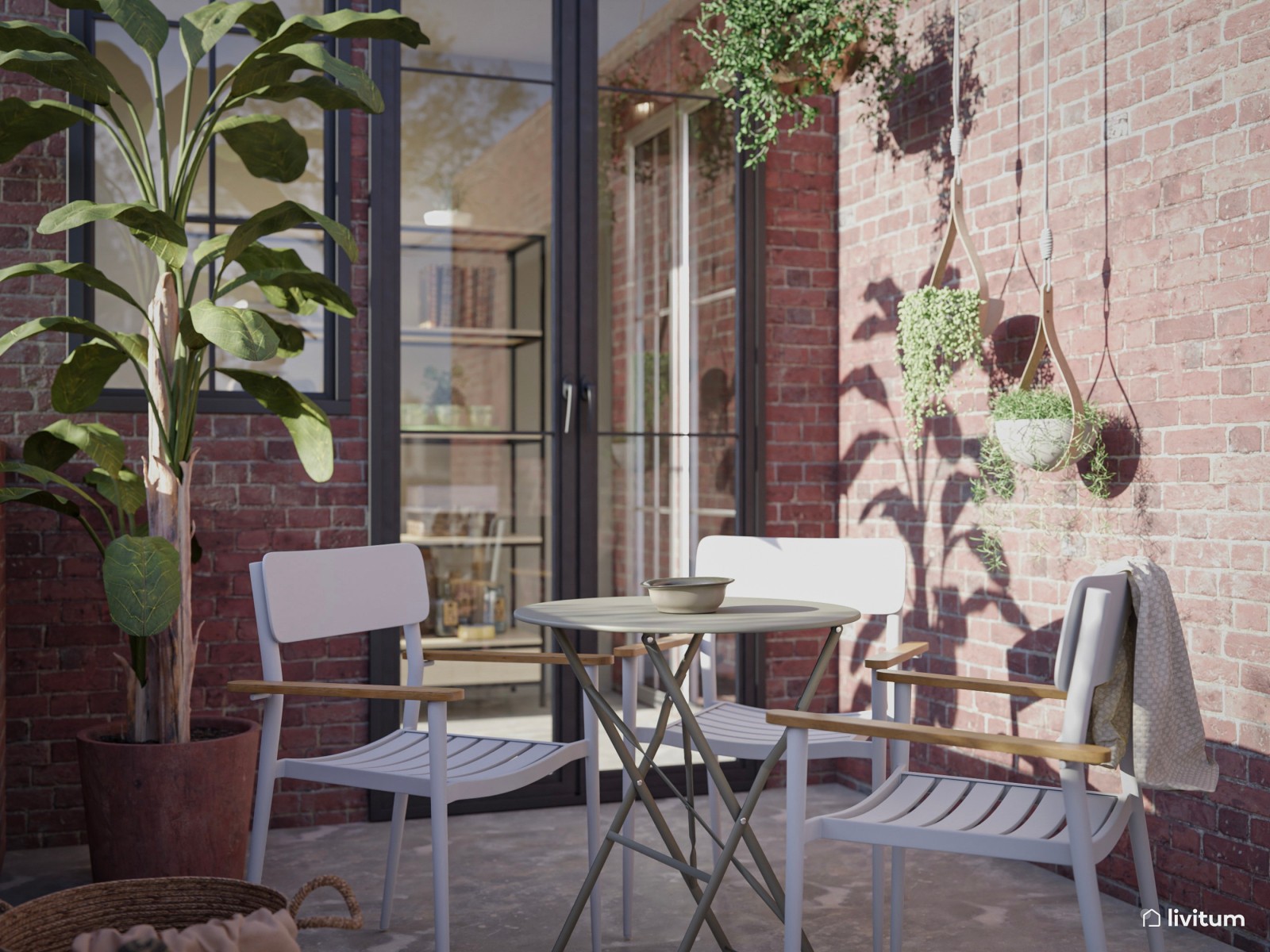 Terraza pequeña para piso de ciudad 